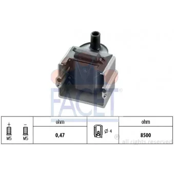 Bobine d'allumage FACET 9.6169