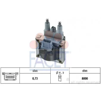 Bobine d'allumage FACET 9.6176