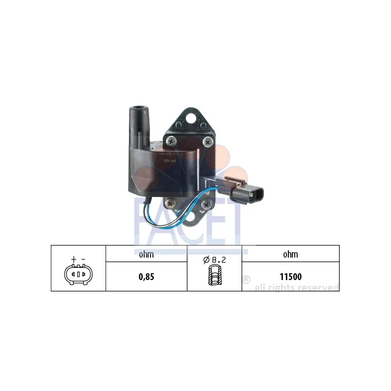 Bobine d'allumage FACET 9.6184