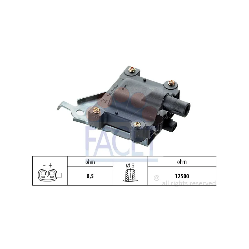 Bobine d'allumage FACET 9.6185