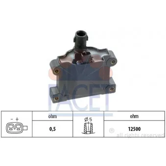 Bobine d'allumage FACET 9.6185S