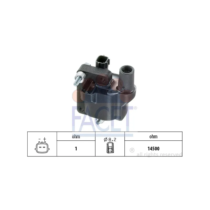 Bobine d'allumage FACET 9.6196