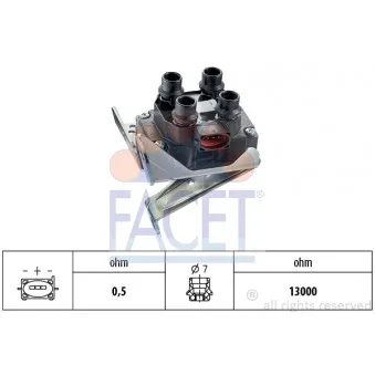 Bobine d'allumage FACET 9.6199