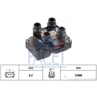 Bobine d'allumage FACET 9.6199S