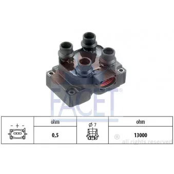 Bobine d'allumage FACET 9.6212