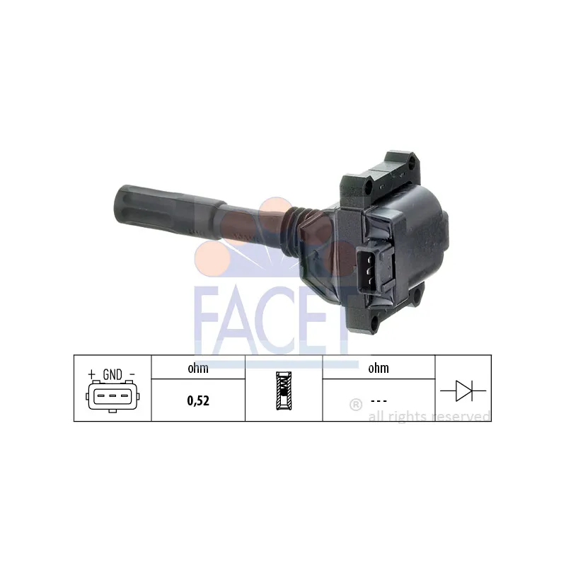 Bobine d'allumage FACET 9.6213