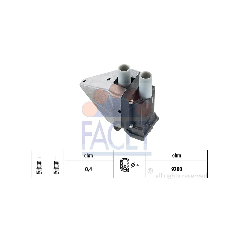 Bobine d'allumage FACET 9.6217