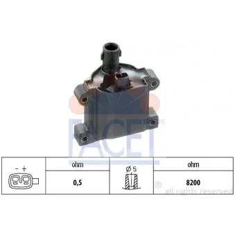 Bobine d'allumage FACET 9.6223