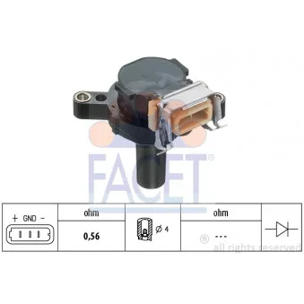 Bobine d'allumage FACET 9.6252