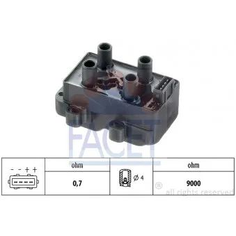 Bobine d'allumage FACET 9.6265