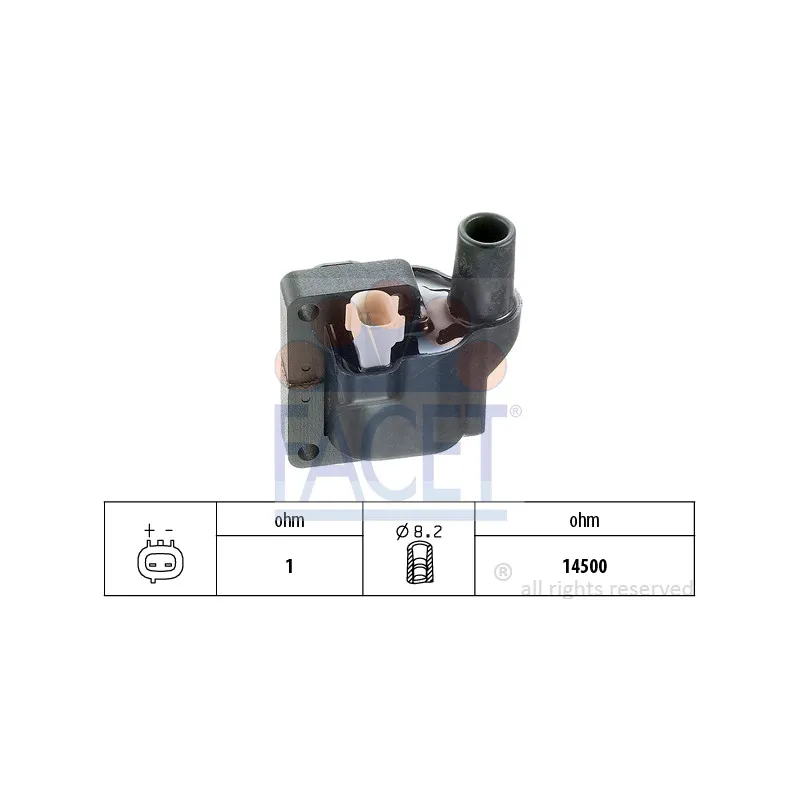 Bobine d'allumage FACET 9.6266S