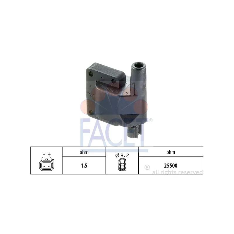Bobine d'allumage FACET 9.6269S