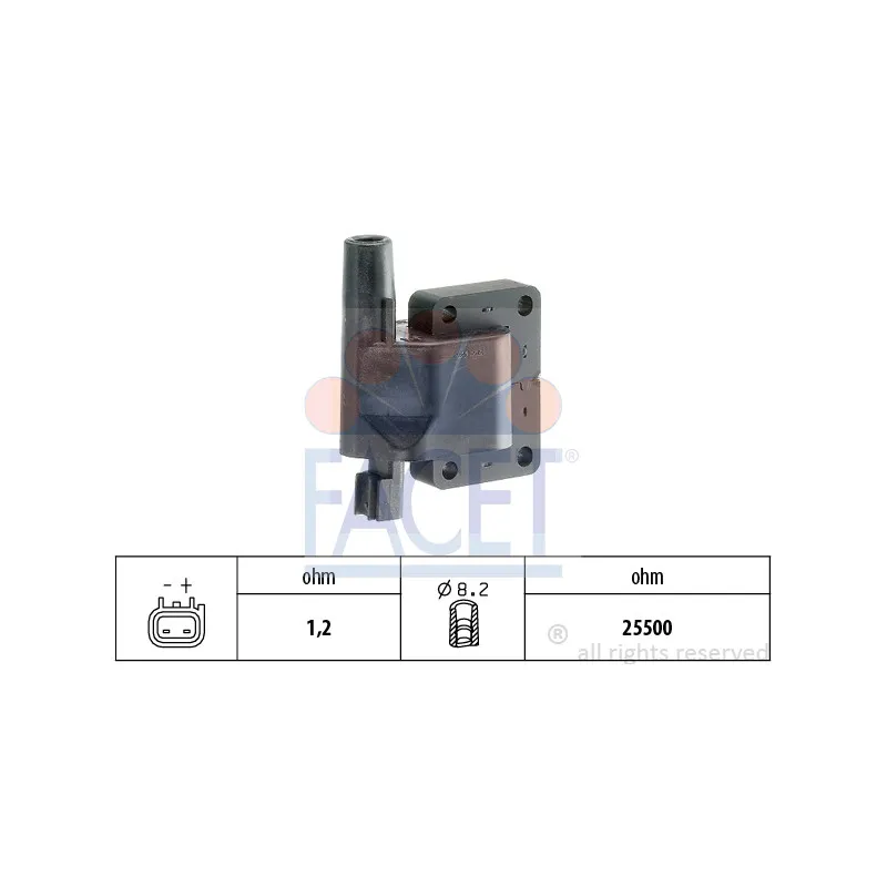 Bobine d'allumage FACET 9.6270S