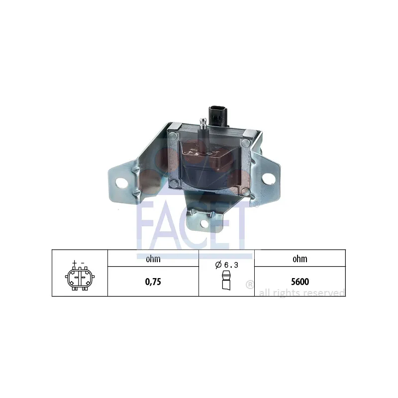 Bobine d'allumage FACET 9.6274