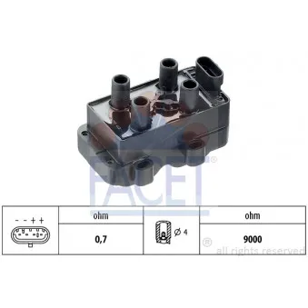 Bobine d'allumage FACET 9.6277