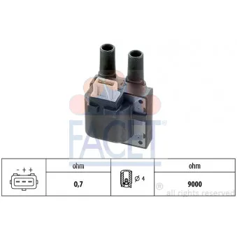 Bobine d'allumage FACET 9.6278