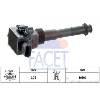 Bobine d'allumage FACET 9.6282