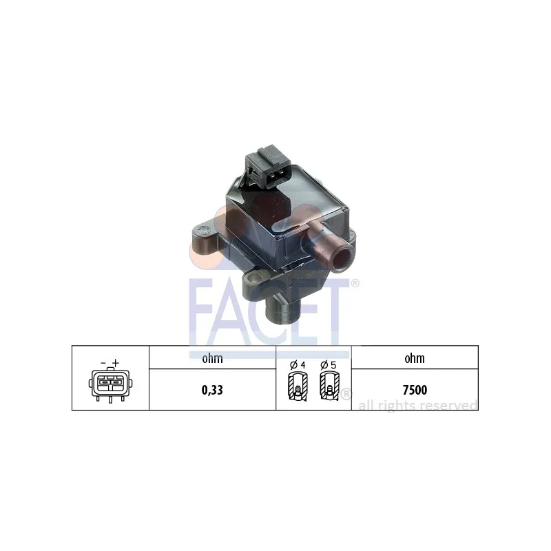 Bobine d'allumage FACET 9.6286