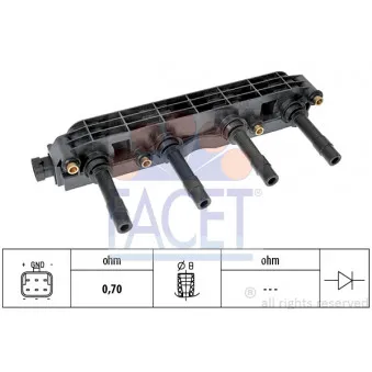 Bobine d'allumage FACET 9.6299