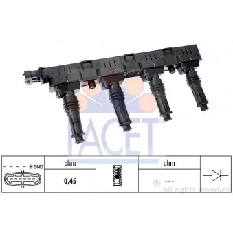 Bobine d'allumage FACET 9.6300