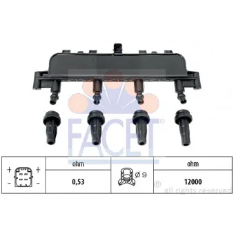 Bobine d'allumage FACET 9.6303