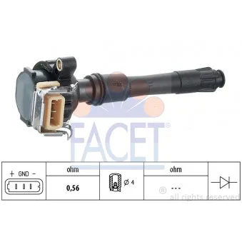 Bobine d'allumage FACET 9.6313