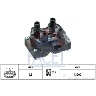 Bobine d'allumage FACET 9.6316