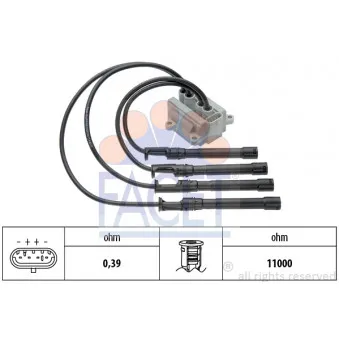 Bobine d'allumage FACET 9.6319
