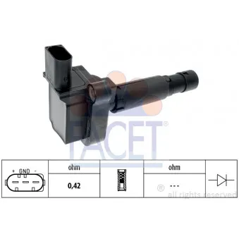 Bobine d'allumage FACET 9.6320