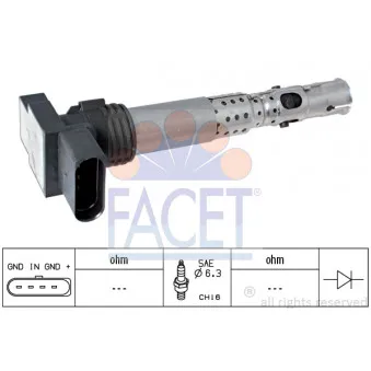 Bobine d'allumage FACET 9.6331