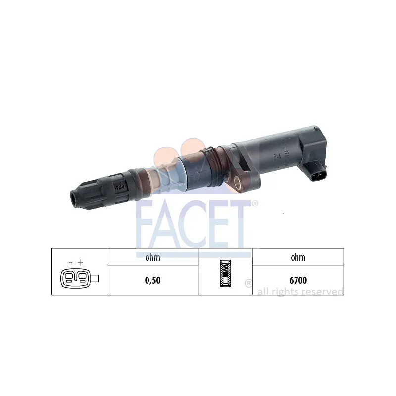 Bobine d'allumage FACET 9.6332