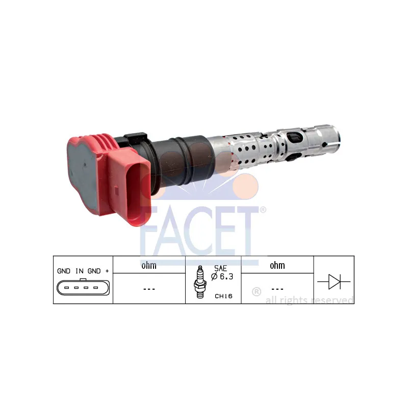 Bobine d'allumage FACET 9.6333