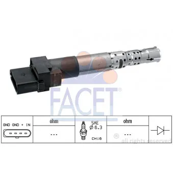 Bobine d'allumage FACET 9.6335