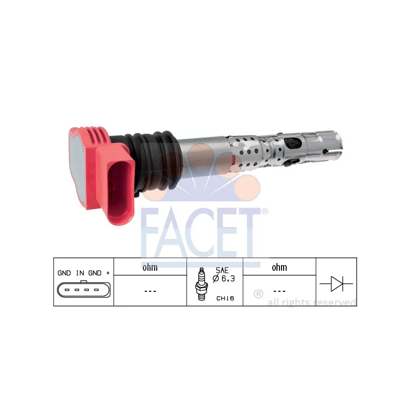 Bobine d'allumage FACET 9.6336