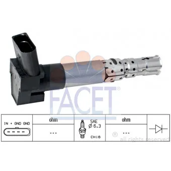 Bobine d'allumage FACET 9.6337