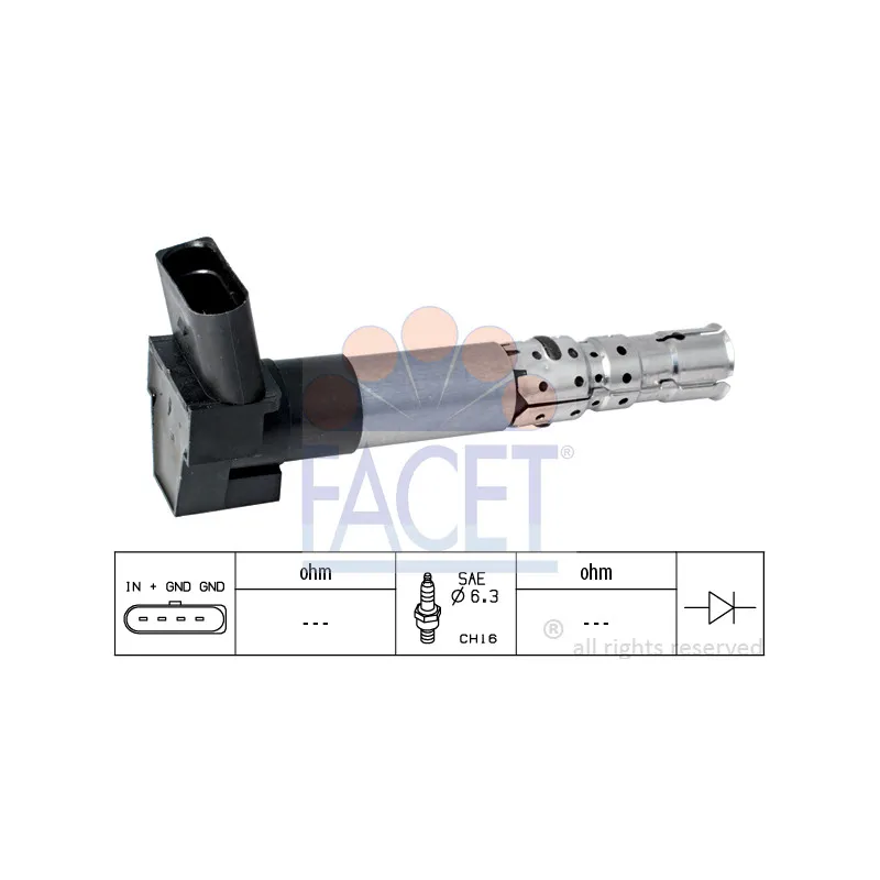 Bobine d'allumage FACET 9.6337