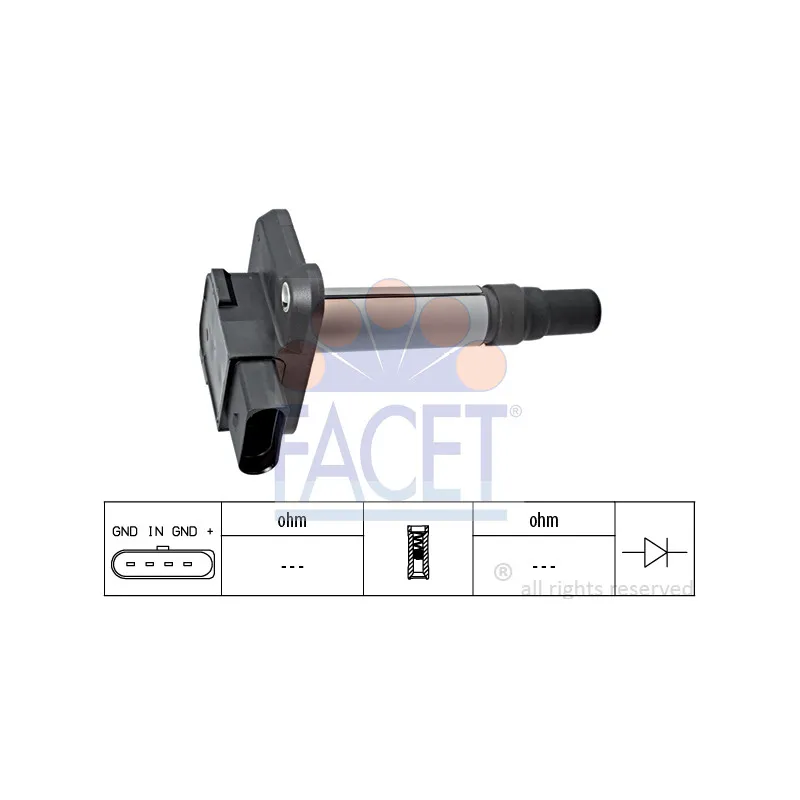 Bobine d'allumage FACET 9.6345