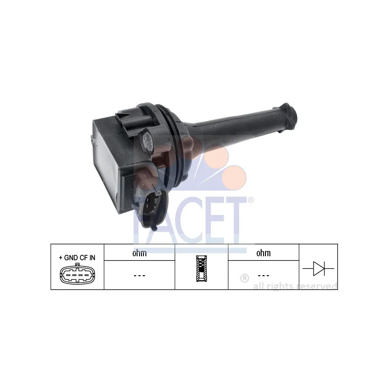 Bobine d'allumage FACET 9.6348