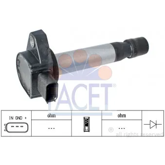Bobine d'allumage FACET 9.6357