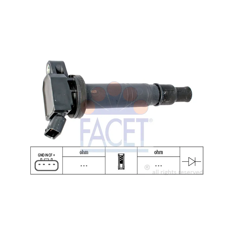 Bobine d'allumage FACET 9.6358