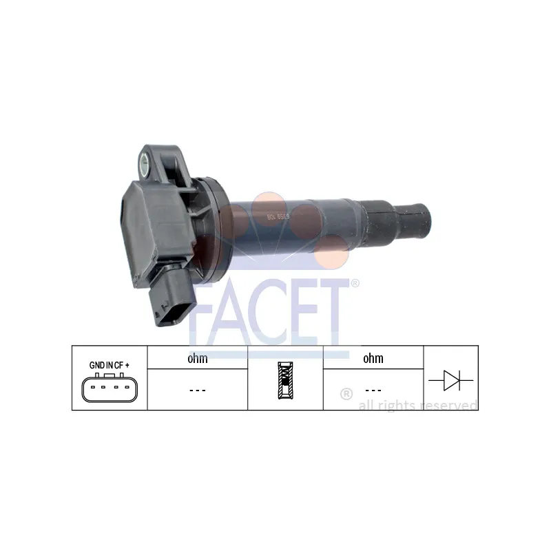 Bobine d'allumage FACET 9.6359
