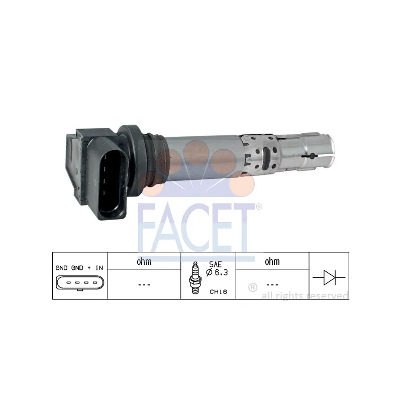 Bobine d'allumage FACET 9.6374