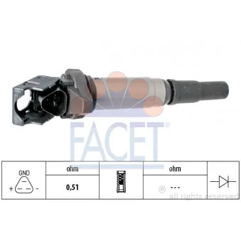 Bobine d'allumage FACET 9.6375