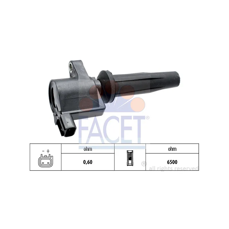 Bobine d'allumage FACET 9.6380