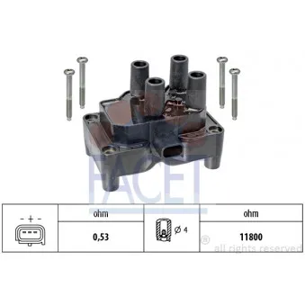 Bobine d'allumage FACET 9.6381