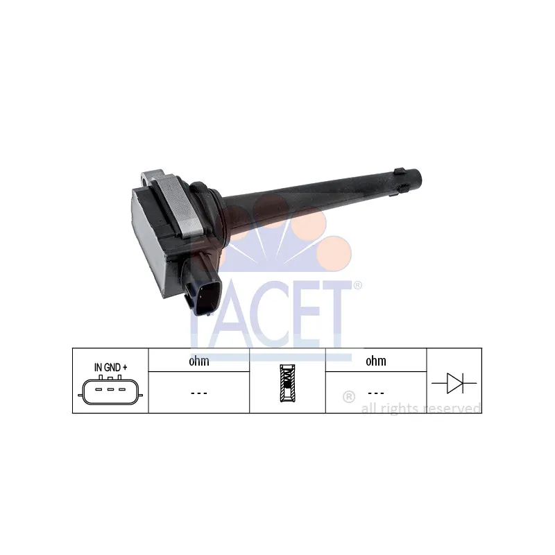 Bobine d'allumage FACET 9.6389