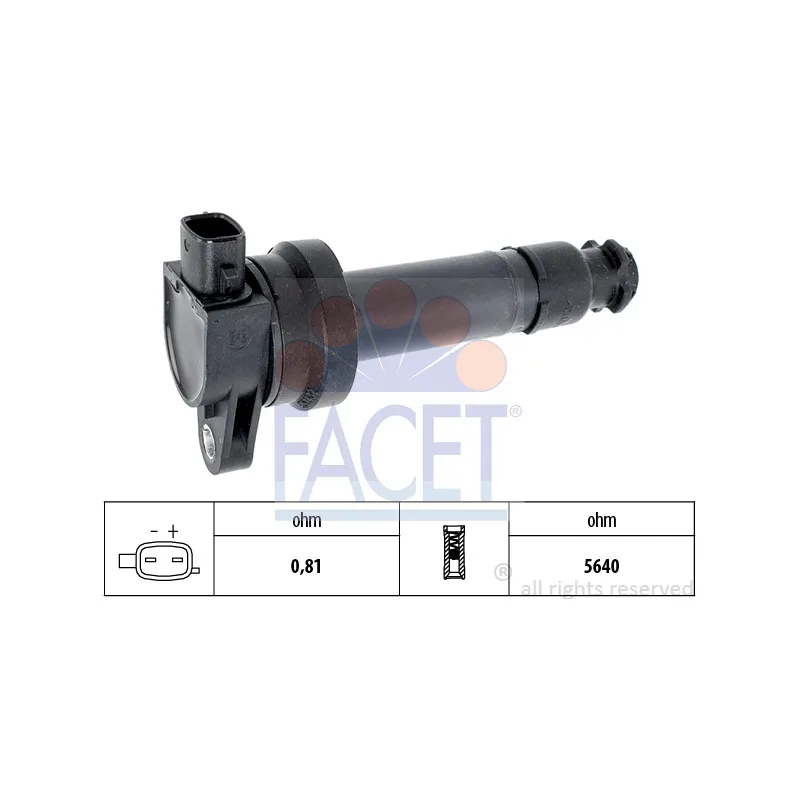 Bobine d'allumage FACET 9.6395
