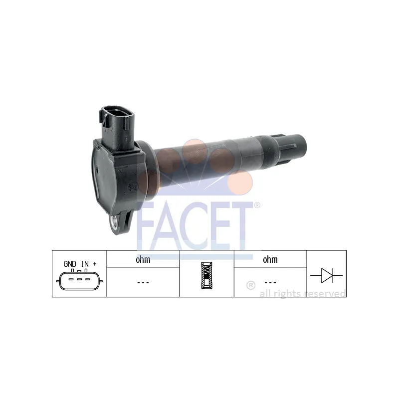 Bobine d'allumage FACET 9.6397