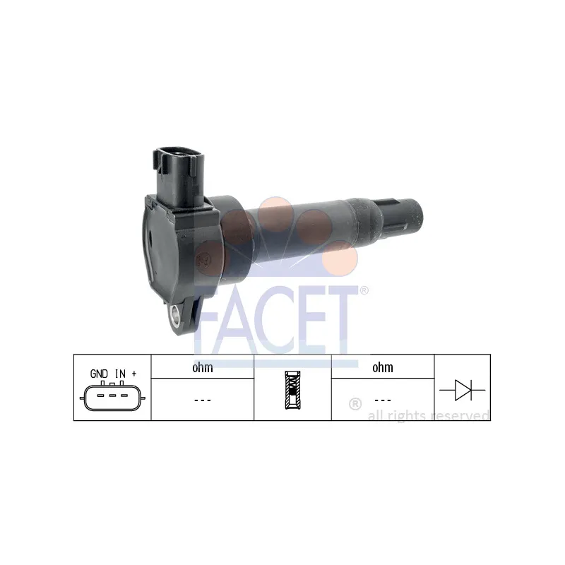 Bobine d'allumage FACET 9.6403