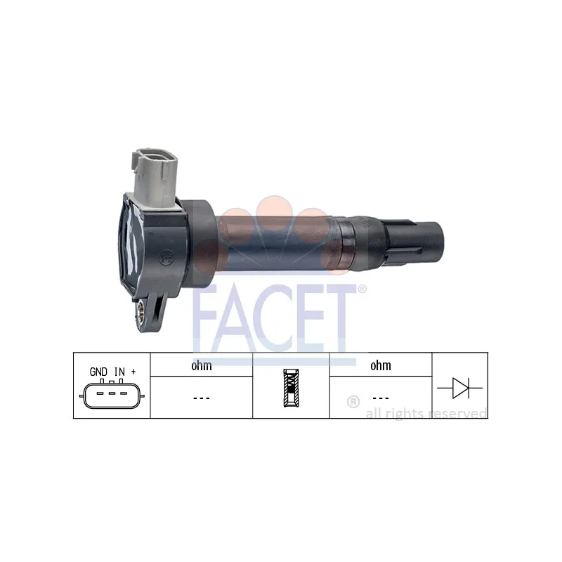 Bobine d'allumage FACET 9.6405
